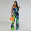 Floral Printed Jumpsuits Summer Outfits for Women 2024 Clubwear Spaghetti Strap Skinny One Pieces Romper Summer Beach Wear