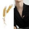 Dmari Women Brooches Korean Fashion Style 3-Color Rhinestone Ear of Wheat Lapel Pins Luxury Jewelry Accessories For Clothing