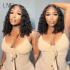 13x4 Lace Frontal Human Hair Wigs Deep Curly Short Curly Bob Wig for Black Women Brown Blonde Highlight Wig Human Hair Full Wig