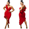 Wmstar Party Christmas Dresses Women's Clothing Bodycon Sweet Sexy Party Dress Summer Holiday Wholesale Bulk Lot Dropshipping