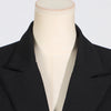 TWOTWINSTYLE Solid Hollow Out Patchwork Belt Blazers For Women Notched Collar Long Sleeve Spliced Single Breasted Blazer Female