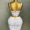2025 New Arrival High Quality Women Sexy Bandage Tops Fashion Pencil Skirts Set Nightclub Party Celebrate Women's Set
