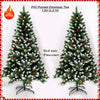 PVC Artificial Christmas Tree Spray White Pinecone Red Fruit Christmas Tree 1.2m-2.1m Christmas Party Atmosphere Home Decoration