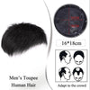 Short wigs for men's male black wig synthetic natural hair for young man balding sparse hair crew cut hair style PAGEUP