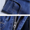 2024 New Business Men's Jeans Casual Straight Stretch Fashion Classic Blue Black Work Denim Trousers Male Brand Clothing