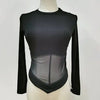 Summer Women T Shirt Girls T-Shirt Woman Clothes Long Sleeve Tops Spring Black Slim Tshirt Female Crop Top Tee Sexy Skinny Y2k