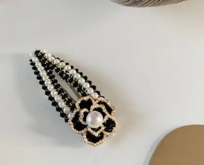 Luxury Jewelry Camellia Pearl Women Hair Clips Hair accessories for women