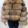 2025 MAOMAOKONG Natural Real Fox Fur Coat Women Winter Long Sleeve Luxury Raccoon Fur Jackets Thick Top Female Furry Coat Vest