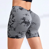 FITTOO Women V Back Shorts Cross High Waist Scrunch Butt Booty Leggings Workout Athletic Gym Cargo Bottoms Sexy Female Clothing