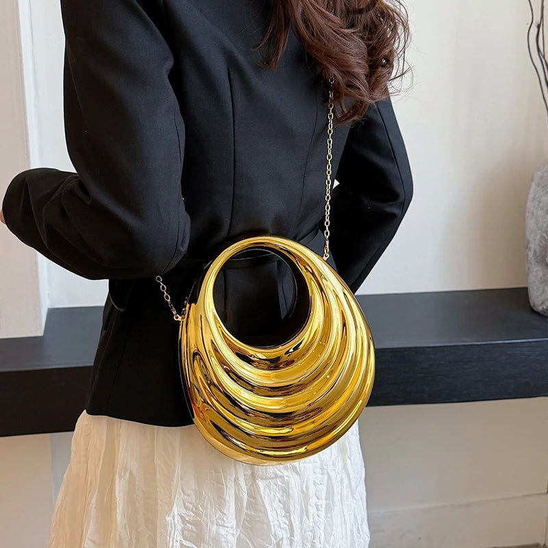 Acrylic Evening Clutch Bag Women Luxury Shoulder Bag Handbag And Crossbody Bags Fashion Party Prom Wedding Shiny Design Purse