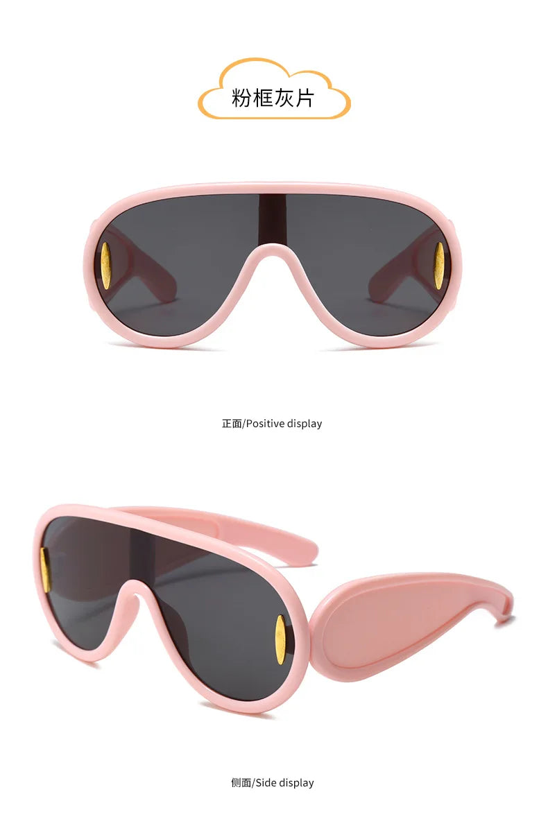 Large Frame Integrated SunShade Large Face SunglaSSeS, Children's Fashionable Toad Mirrors, Personalized SunglaSSeS