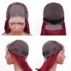1B/99J Burgundy Short Straight Bob Human Hair Wigs Brazilian Lace Front Human Hair Wigs Pre Plucked T Part Lace Wigs Remy Hair