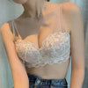 Lace Floral Sexy Lingerie Adjustable Push Up Bras Comfortable Wireless Bralette Intimates Underwear Brassiere Women