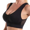 1pcs Women Sports Bra Large Size No Steel Ring Seamless Underwear Removable Chest Pad Runing Sport Hollow Mesh Vest Bras