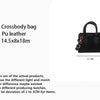 Yogodlns Vintage Mini Crossbody Bag Women PU Leather Small Messenger Bag Elegant Shoulder Bag Designer Handbag Casual Lady Purse