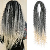 Handmade Dreadlocks Hair Extensions 24Inch Soft Crochet Dreadlock Braids Hair Synthetic Faux Locs Braids Hair For Women And Men