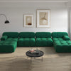 Modern Sectional Sofas Living Room U-Shaped Minimalist Velvet Fabric Large Sofa Couches Luxury 6-Seat Couch with Chaise Ottomans