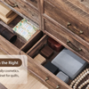 69" W rustic wood bedroom dresser with glass top, 9 large storage drawers, 3 color usable lights and 30 "HD Led mirror