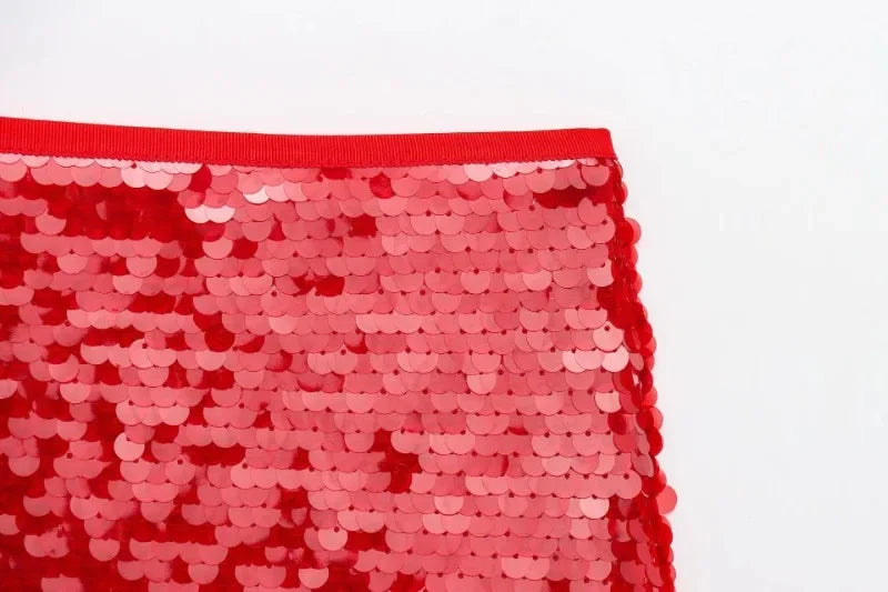 Party Club Stage Show Mini Skirts for Women Clothing Fashion Clothes Sexy Streetwear Dance Bling Sequined Hot Girls