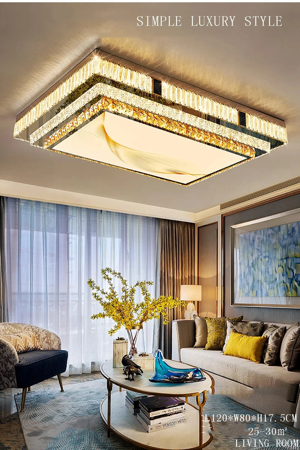 Luxury Ceiling Chandelier Gold Modern Led Lights Home Decor K9 Crystal Lustre for Living Room Bedroom Bathroom Home Appliance
