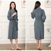 100% Cotton Couples Long Thick Absorbent Terry Bath Robe Kimono Men Light Weight Towel Bathrobe Sleepwear Women Hotel Gown Robes