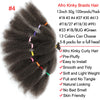 Afro Kinky Curly Hair Bulk Synthetic 12inch Ombre Marley Twists Braiding Hair #1B 4 27 30 33 99J Green Ombre Purple Brown Colors