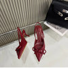 Summer High Heel Women Sandals Shoes Fashion Shallow Butterfly-knot Shoes Elegant Wedding Party Shoes