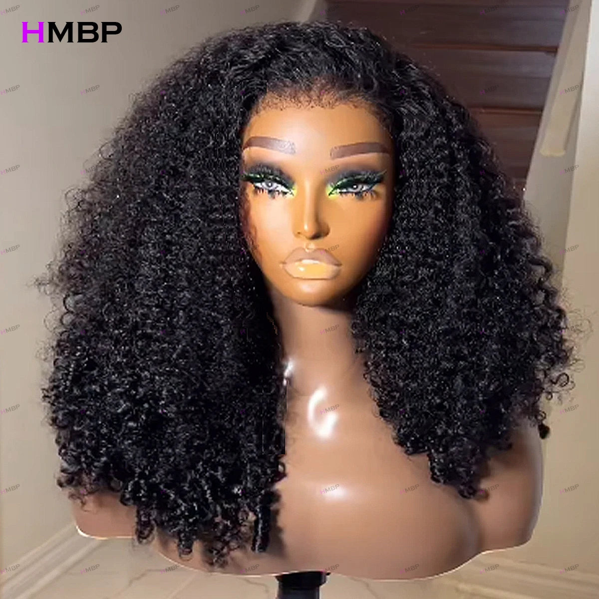 Glueless Lace Fronta Wigs Human Hair Afro Kinky Curly 500 Density 360/13x6 Hd Lace Frontal Wigs Human Hair Pre Plucked For Women