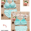 Plus Size Bra70-85 Wire Free Bras For Women Underwear Sexy Lace Brassiere Push Up Bralette Top Bra AB Cup Wireless Lingeries