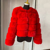 Damenmode Kunstpelzmantel superheiß Herbst Winter Damen kurze Kunstfuchsjacke flauschig hohe Qualität 7XL Damen Pelzmäntel
