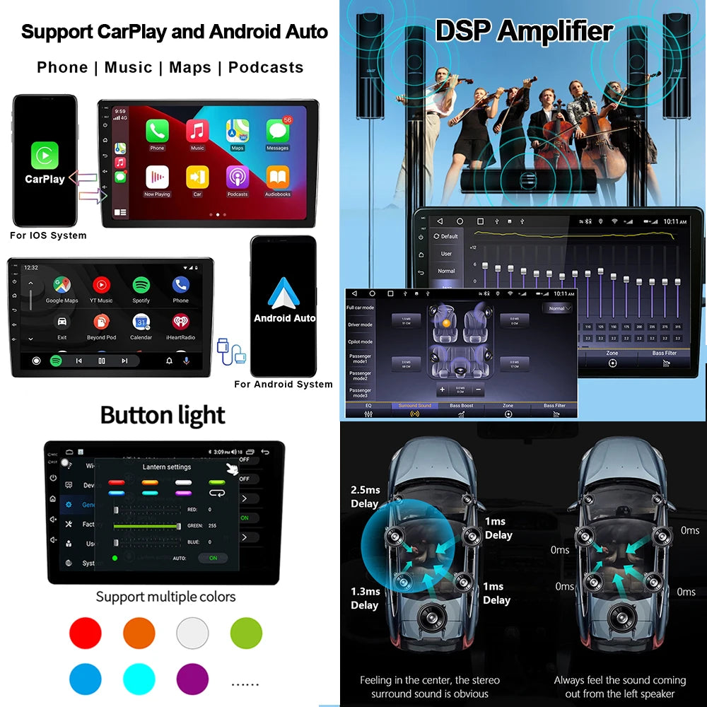 For Nissan NP300 NAVARA Platform Chassis D40 Pathfinder R51 2004 - 2012 8+256G Car Radio Wireless CarPlay Android 13 QLED Screen