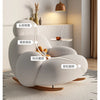 Fluffy White Living Room Chair Modern Cute Floor Ergonomic Living Room Chair Lounge Recliner Meuble Salon Home Furniture