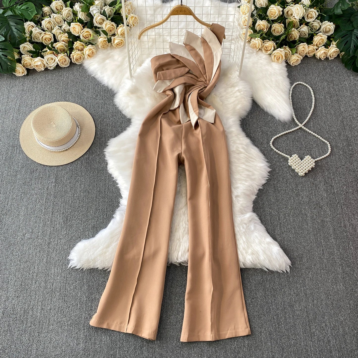 Women Sexy Slim floral Bodysuit Chic Fashion Elastic Bodycon Jumpsuits Elegant Gothic Rompers ceremony dresses