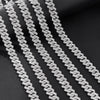 Caraquet Punk Hip Hop Cuban Link Chain Choker Necklace Iced Out Rapper Crystal Necklace Fashion Bling Rhinestone Jewelry Gift