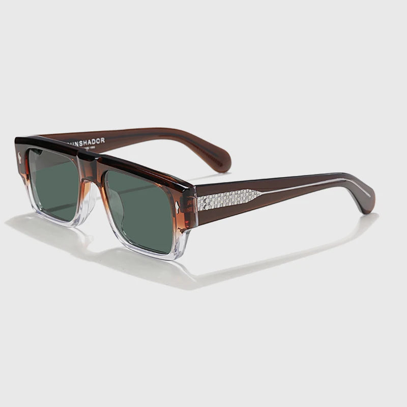 2024 Luxury Brand Sunglasses Men Top Quality SDEVOTO Handmade Square Vintage Acetate UV400 Fashion Women Protection SUN GLASSES