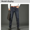 Wthinlee New Business Men's Jeans Casual Straight Stretch Fashion Classic Blue Black Work Denim Trousers Male Brand Clothing