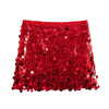 Party Club Stage Show Mini Skirts for Women Clothing Fashion Clothes Sexy Streetwear Dance Bling Sequined Hot Girls