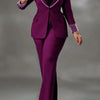 2 Pieces Women's Sets Autumn Winter Long Sleeve Pearl Blazers Suit Tops And Pants Suits Two Piece Set Tracksuit Outfit 2025