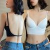 Invisible Lift Up Bra Backless Women Summer Bras Low Cut Sexy Plunge Brassiere Open Back Underwear Seamless Deep U Lingerie