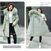 Winter Parka 2024 New Women Jacket Clothes Long Coat Wool Liner Hooded Jacket Fur Collar Thick Warm Snow Wear Fashion Parka