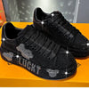 2024 Autumn New Luxury Women's Sports Shoes Cartoon Water Diamond Women's Shoes Luxury Fashion Flat Casual Shoes zapatos mujer