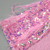 VC Pink Sparkly Sequins Long Dress Beaded Crystal Feather Embellished High Slit Straight Floor-length Prom Evening Gown Vestidos
