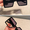 New Vintage Large Frame Sunglasses Women's Brand Designer Square Sun Glasses Women Travel Fashion Eyewear UV400 Gafas De Sol