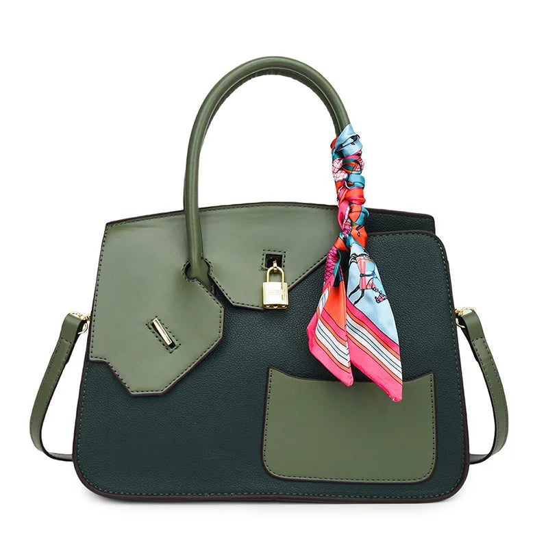 New Birkin Bag Handbag Lychee Grain Large Capacity Advanced Sense Kelly Bag Single Shoulder Crossbody Bag for Women