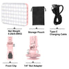 LED Selfie Light 60 High-quality LED Beads 2200mAh Rechargeable CRI 97+, 7 Light Modes Portable on Light for Phone/Tablet/Laptop
