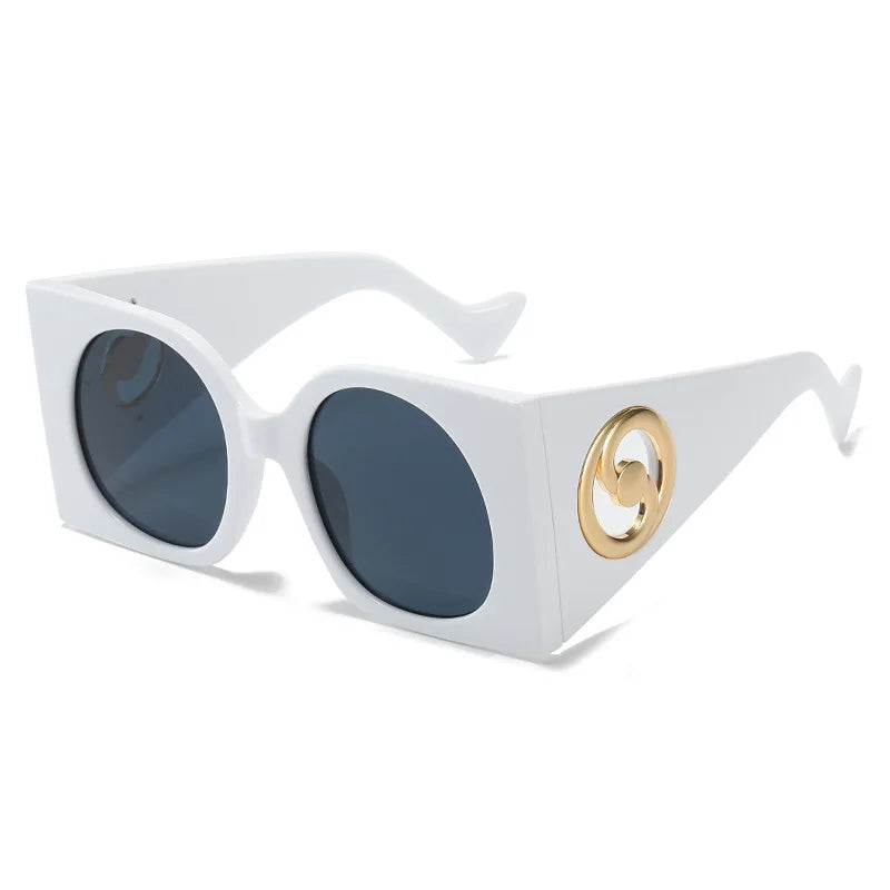 Colorful Square Sunglasses Women Men Two Color Frame Travel Sun Glasses Female Shades UV400 Male Gafas Oculos Brand Luxury