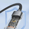 Toocki Type C to Type C Cable 100W PD Display Fast Charging Charger USB C to USB C Transparent Cable For Xiaomi Macbook