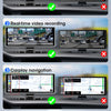 11.26 inch Car DVR 4K Dash Cam Dual Lens Wireless Carplay & Android Auto Video Recorder Monitor GPS Navigation 5G Wifi FM AUX