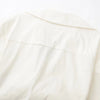 Women Fashion Front Knot Elastic Linen Cropped Shirts Vintage Short Sleeve Patch Pockets Female Blouses Blusa Chic Tops