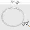 18K Gold/Silver Color 6mm Full Sideways Necklace 8/18/20/24 Inch Chain For Woman Men Fashion Wedding Engagement Jewelry